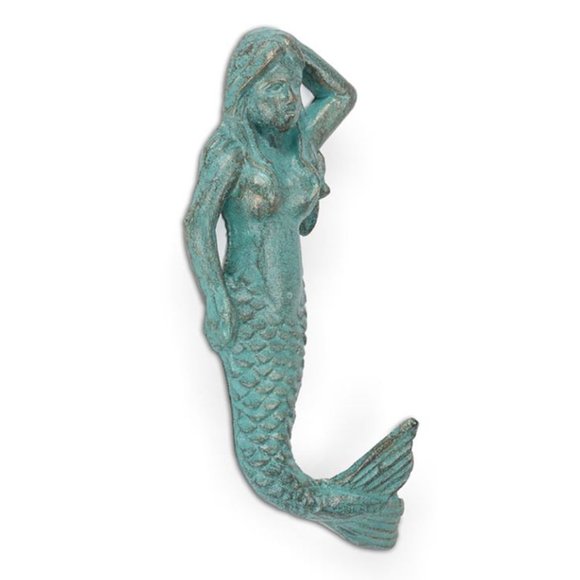 Cast Iron Mermaid Hook w Patina NWT - Picture 1 of 3